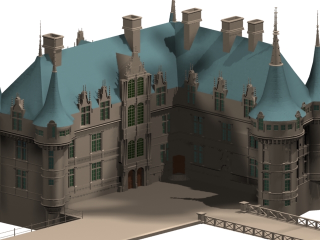 French renaissance architecture 3d model 3dsmax files free download