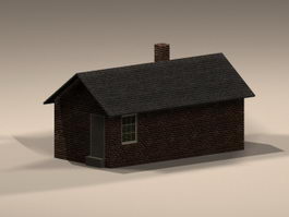 Traditional architecture smokehouse 3d preview