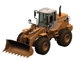 Fiatallis wheel loader 3d model preview