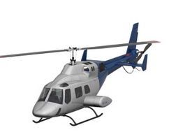 Utility helicopter 3d model preview