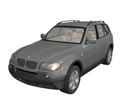 BMW X3 compact crossover 3d model preview
