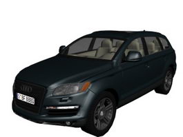 Audi Q7 luxury crossover SUV 3d model preview