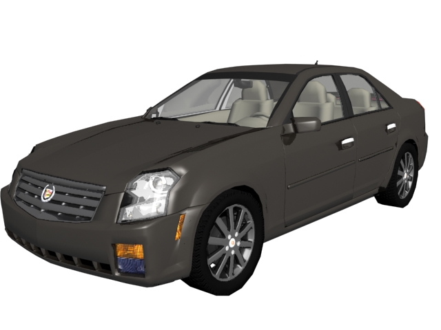 Cadillac CTS sports sedan 3d rendering