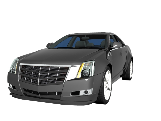 Cadillac CTS luxury sedan 3d rendering