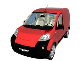 Fiat Fiorino commercial vehicle 3d model preview
