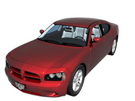 Dodge Charger sedan 3d model preview