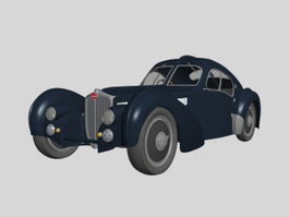 Bugatti Atalante sports coupe 3d model preview