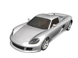 Porsche Carrera GT roadster 3d model preview