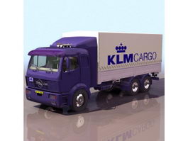 Mercedes-Benz container carrier truck 3d model preview