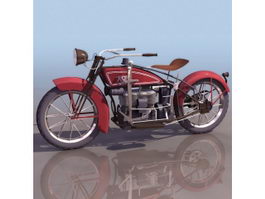 1923 ACE motorcycle 3d model preview