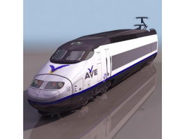 AVE high-speed rail 3d model preview