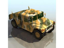 Military Hummer 3d model preview