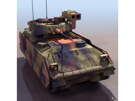 American M2A2 Bradley infantry fighting vehicle 3d model preview