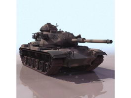America M60 main battle tank 3d model preview