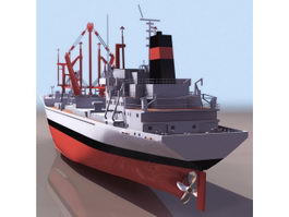 General cargo ship 3d preview