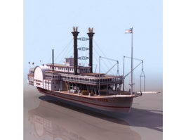 Mississippi Queen steamboat 3d preview