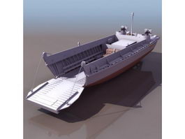 US Navy landing craft 3d model preview
