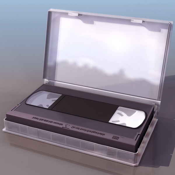 VHS tape 3d rendering