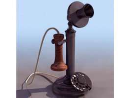 Candlestick telephone 3d preview