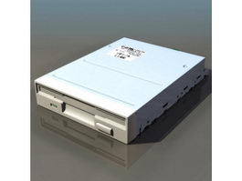 Floppy disk drive 3d model preview