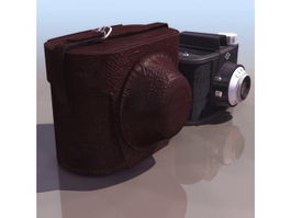Agfa Clack box camera 3d model preview