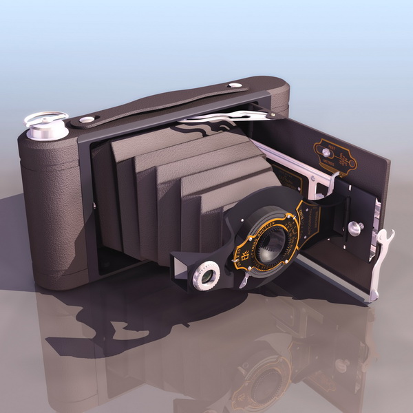 Kodak camera 3d rendering
