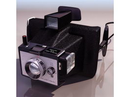Polaroid land camera 3d model preview