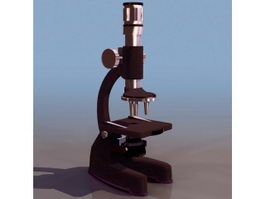 Optical microscope 3d model preview
