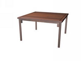 Chinese traditional furniture wood square table 3d preview