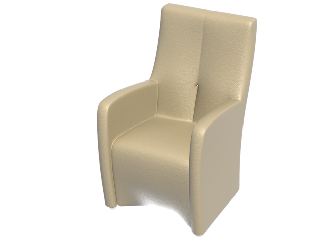 Comfortable club chair 3d rendering
