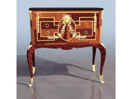 Antique furniture drinks cabinet 3d preview