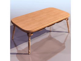Windsor coffee table 3d model preview