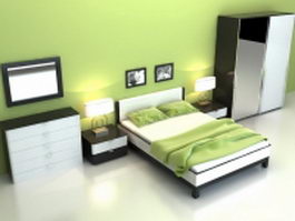 Modern bedroom sets 3d model preview