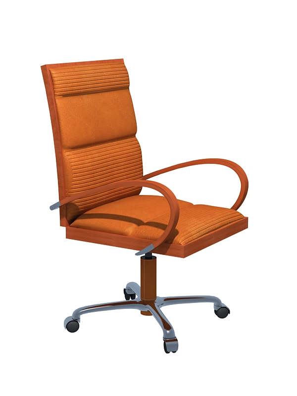 High-backed office executive chair 3d rendering