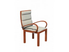 Upholstered office conference chair 3d preview