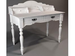 Traditional writing desk 3d preview