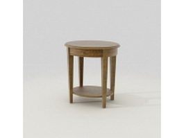 Round side table 3d preview