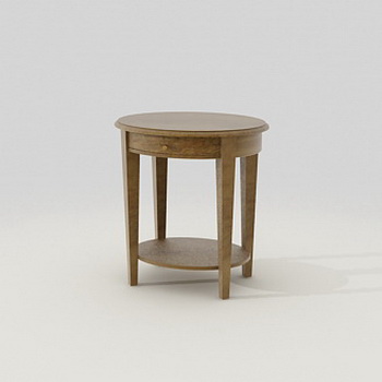 Round side table 3d rendering
