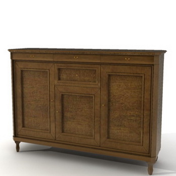 Classic kitchen sideboard 3d rendering