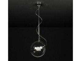 Glass pendant lighting 3d model preview