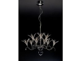English crystal chandelier 3d model preview