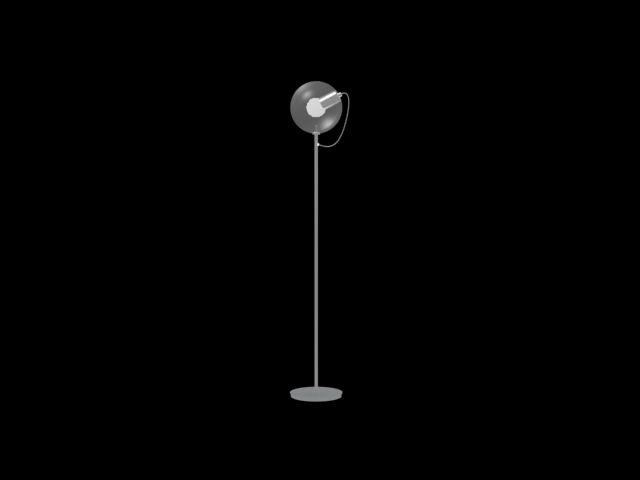 Glo-ball floor lamp 3d rendering