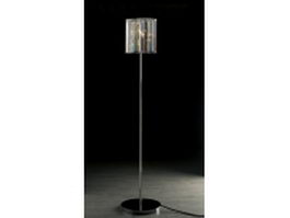 Chrome and glass floor lamp 3d preview