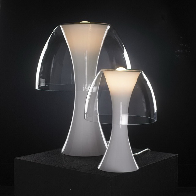 Mushroom table lamp 3d rendering