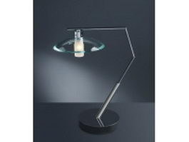 Polished chrome desk lamp 3d model preview