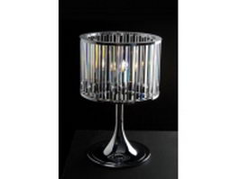Modern crystal table lamp 3d model preview