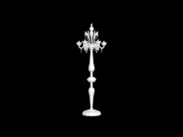 Crystal table lamp 3d model preview