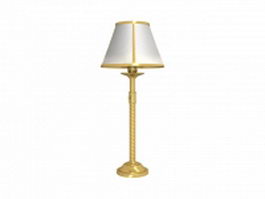 Classic classic brass table lamp 3d model preview