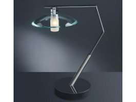 Chrome and glass desk lamp 3d model preview