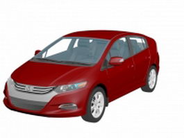 Honda Insight compact car 3d model preview